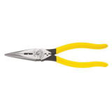 Klein Tools 8″ Heavy-Duty Long-Nose Pliers – Side-Cutting & Wire Stripping – D203-8N