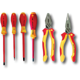 Wiha Insulated Industrial Combo Pliers and Screwdrivers 6 Piece Set