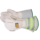 Superior Deluxe Kevlar®-Lined One-finger Lineman Mitts with Reflective Gauntlet Cuff
