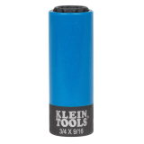 Klein 2-in-1 Coated Impact Socket, 12-Point, 3/4 and 9/16-Inch – 66030