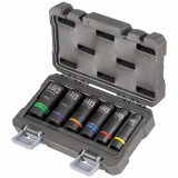 Klein 2-In-1 Slotted Impact Socket Set, 12-Point, 6-Piece – 66090